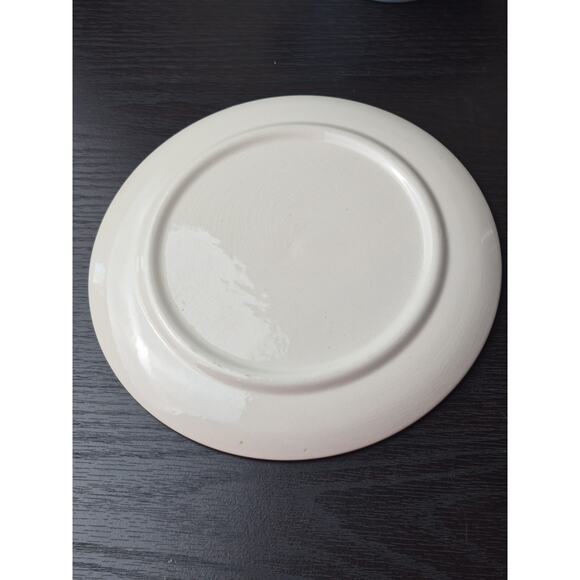 Marcrest Swiss Alpine Gravy Boat and Butter Dish Plate Blue 1950s Mid-Century - Picture 10 of 10